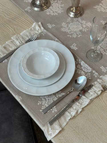 زیربشقابی ابعاد ۳۰ در ۴۵ دولایه دانتل طرح ایکیا