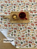 سفره های فانتزی پارچه ای ضدلک ابعاد ۱۰۰ در ۷۰ در صورت لکه شدن با سفید کننده لکه رو از بین ببرید رنگ پارچه ثابته